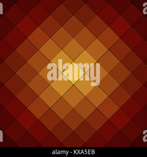 orange and yellow checkered cube background pattern Stock Photo