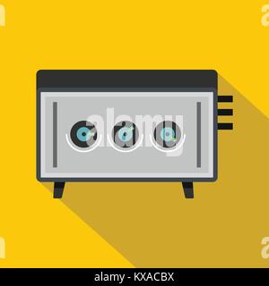 CD player icon, flat style Stock Vector