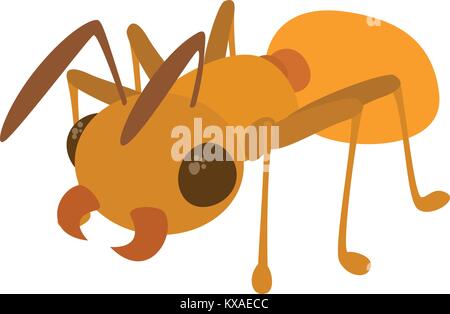 Ant icon, cartoon style Stock Vector