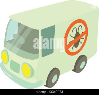 Disinfection car icon, cartoon style Stock Vector
