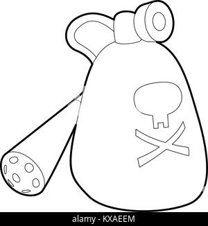 Insecticide device icon, outline style Stock Vector