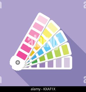Cmyk picker icon, flat style Stock Vector