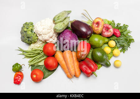 Bunch of fresh vegetables. Environmentally friendly and safe. A variety of vitamins and mineral nutrients Stock Photo