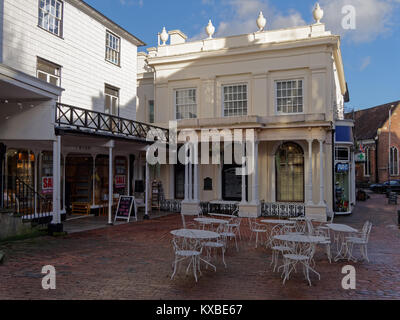 TUNBRIDGE WELLS, KENT/UK - JANUARY 5 : The Chalybeate Spring in the Pantiles in Royal Tunbridge Wells on January 5, 2018 Stock Photo