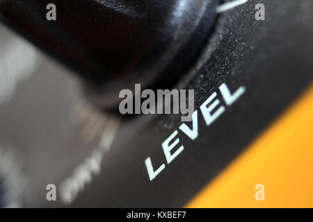 Level volume knob detail Stock Photo
