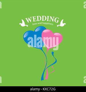 vector logo wedding Stock Vector