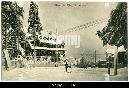 21387-Oberbärenburg-1919-Winter in Oberbärenburg, Berghotel Friedrichshöhe-Brück & Sohn Kunstverlag Stock Photo