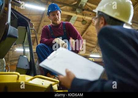 Inspector Wrapped up in Work Stock Photo