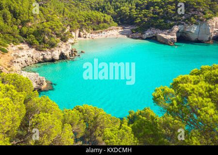 Cala Mitjana,Menorca,Balearic Islands,Spain Stock Photo