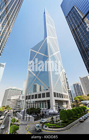 HONG KONG - FEBRUARY 22: Bank of China tower on February 22, 2011 in Hong Kong. 367 meters 'BOC' one of the tallest in Hong Kong seen as violation of  Stock Photo