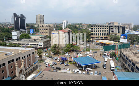 Elevated view of Westlands, Nairobi, Kenya Stock Photo