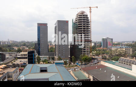 Elevated view of Westlands, Nairobi, Kenya Stock Photo