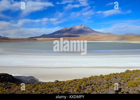 Typical landscape on the Laguna Hedionda, lagoon route, Nor Lípez province, Potosi department, Bolivia Stock Photo