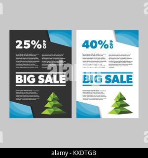 Big Sale New Year or Christmas banner Stock Vector