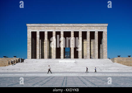 Anitkabir Monumental Tomb or Mausoleum of Musafa Kemal Ataturk, built 1944-1953, Ankara, Turkey Stock Photo