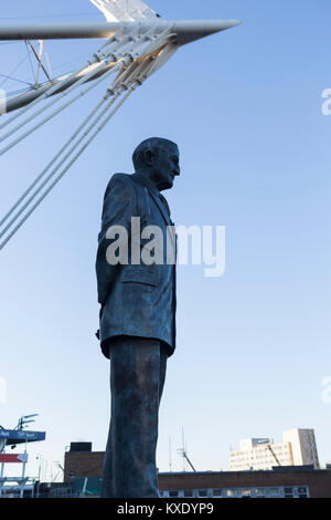 Statue Of Sir Tasker Watkins VC By Roger Andrews, Outside Of The ...