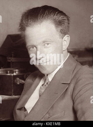 Portrait of Werner Heisenberg (1901 -1976), German theoretical physicist and a key pioneer of quantum mechanics who won the 1932 Nobel Prize in Physics for his theory and applications of quantum mechanics. Stock Photo