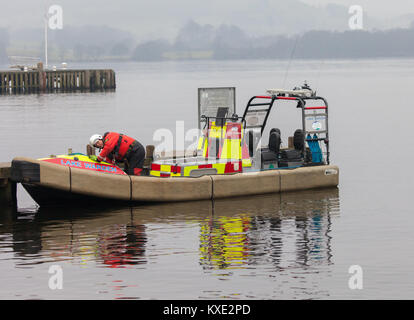 The Lake Windermere Warden Patrol Boat Stock Photo