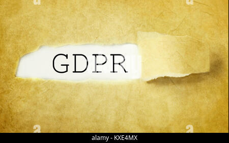 GDPR general data protection regulation Stock Photo