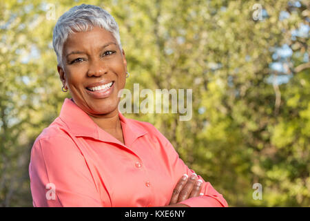 Mature African American woman. Stock Photo