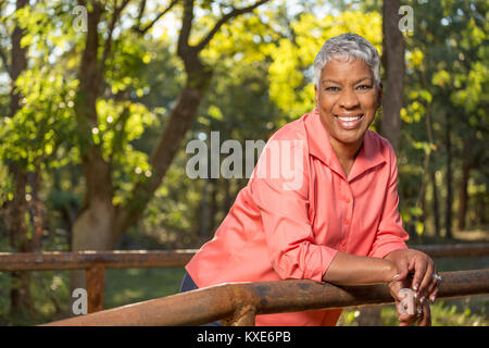 Mature African American woman. Stock Photo