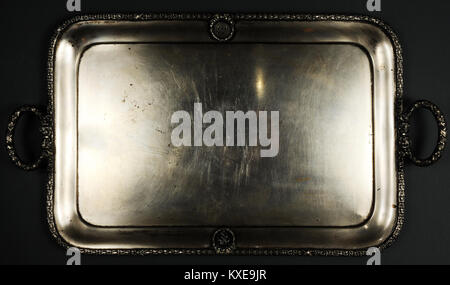 Isolated Metal tray Stock Photo