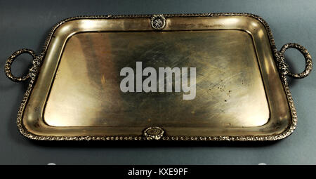 Isolated Metal tray Stock Photo