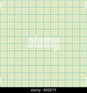 pale  blue squares inside squares cube pattern background wallpaper Stock Photo