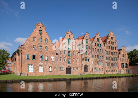 Historical salt storage facilities,Lübeck,Schleswig-Holstein,Germany Stock Photo
