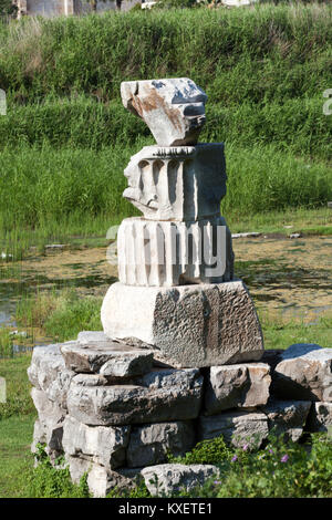 The Temple of Artemis, one of the Seven Wonders of the Ancient World Stock Photo