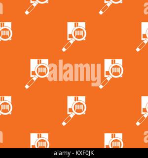 Magnifier and diskette pattern seamless Stock Vector
