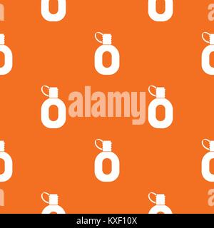 Tourist flask pattern seamless Stock Vector