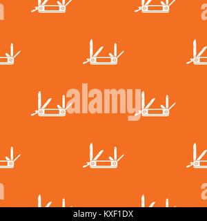 Pocket flashlight pattern seamless Stock Vector