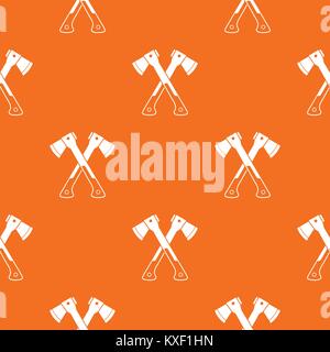 Crossed axes pattern seamless Stock Vector