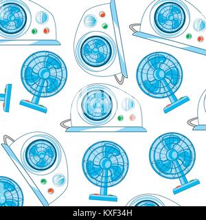 Conditioner and ventilator pattern Stock Vector