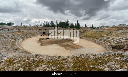 Roman amphitheatre in Merida, Spain Stock Photo