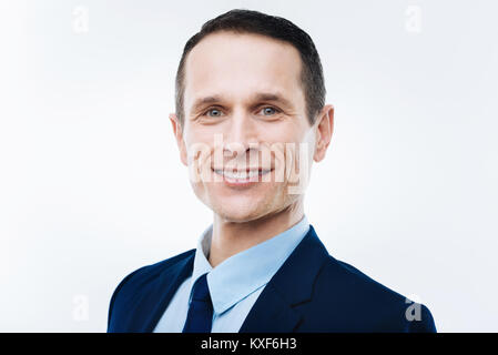 Portrait of a delighted nice businessman Stock Photo