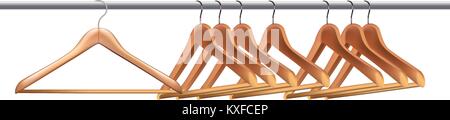 hangers on pipe Stock Vector