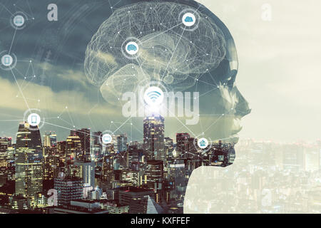 AI(Artificial Intelligence) concept. Stock Photo