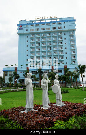 QUY NHON, VIETNAM - 21 JANUARY 2017 Khach San Nai Au hotel Stock Photo