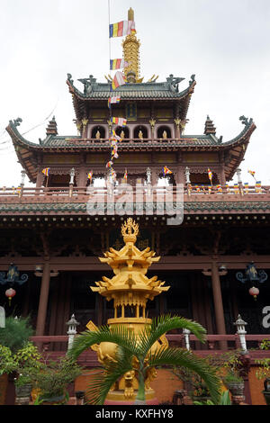 QUY NHON, VIETNAM - 21 JANUARY 2017 Chua Minh Tinh pagoda Stock Photo