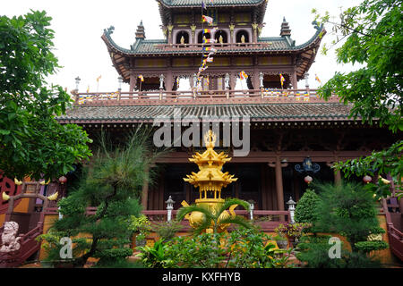 QUY NHON, VIETNAM - 21 JANUARY 2017 Chua Minh Tinh pagoda Stock Photo