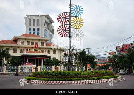 QUY NHON, VIETNAM - 21 JANUARY 2017 Monument on the traffic circle Stock Photo