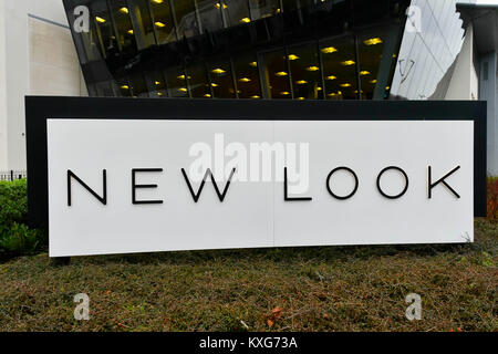 Weymouth, Dorset, UK.  9th January 2018.  New Look office sign in Weymouth, Dorset.  Picture Credit: Graham Hunt/Alamy Live News. Stock Photo