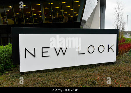 Weymouth, Dorset, UK.  9th January 2018.  New Look office sign in Weymouth, Dorset.  Picture Credit: Graham Hunt/Alamy Live News. Stock Photo