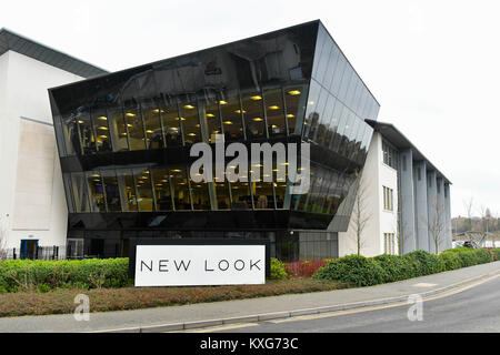 Weymouth, Dorset, UK.  9th January 2018.  New Look office and sign in Weymouth, Dorset.  Picture Credit: Graham Hunt/Alamy Live News. Stock Photo