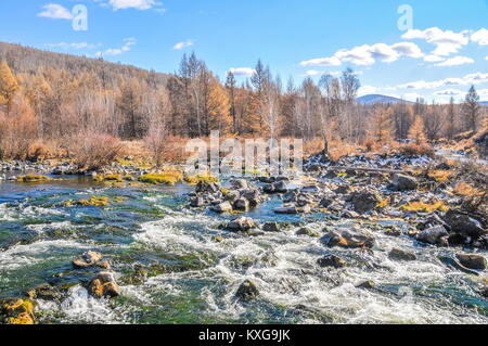 Inner Mongolia, Inner Mongolia, China. 9th Jan, 2018. Inner Mongolia, CHINA-9th January 2018:(EDITORIAL USE ONLY. CHINA OUT) .Early winter scenery of Arxan Mountain in north China's Inner Mongolia Autonomous Region. Credit: SIPA Asia/ZUMA Wire/Alamy Live News Stock Photo