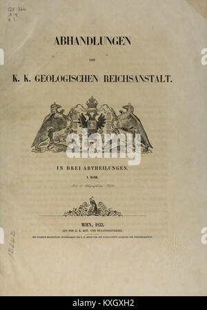 Abhandlungen der Kaiserlich-Königlichen Geologischen Reichsanstalt BHL39029140 Stock Photo