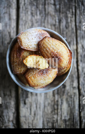 Skyr and vanilla madeleines Stock Photo