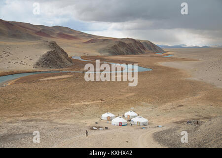 Mongolia Gers Yurts Stock Photo - Alamy